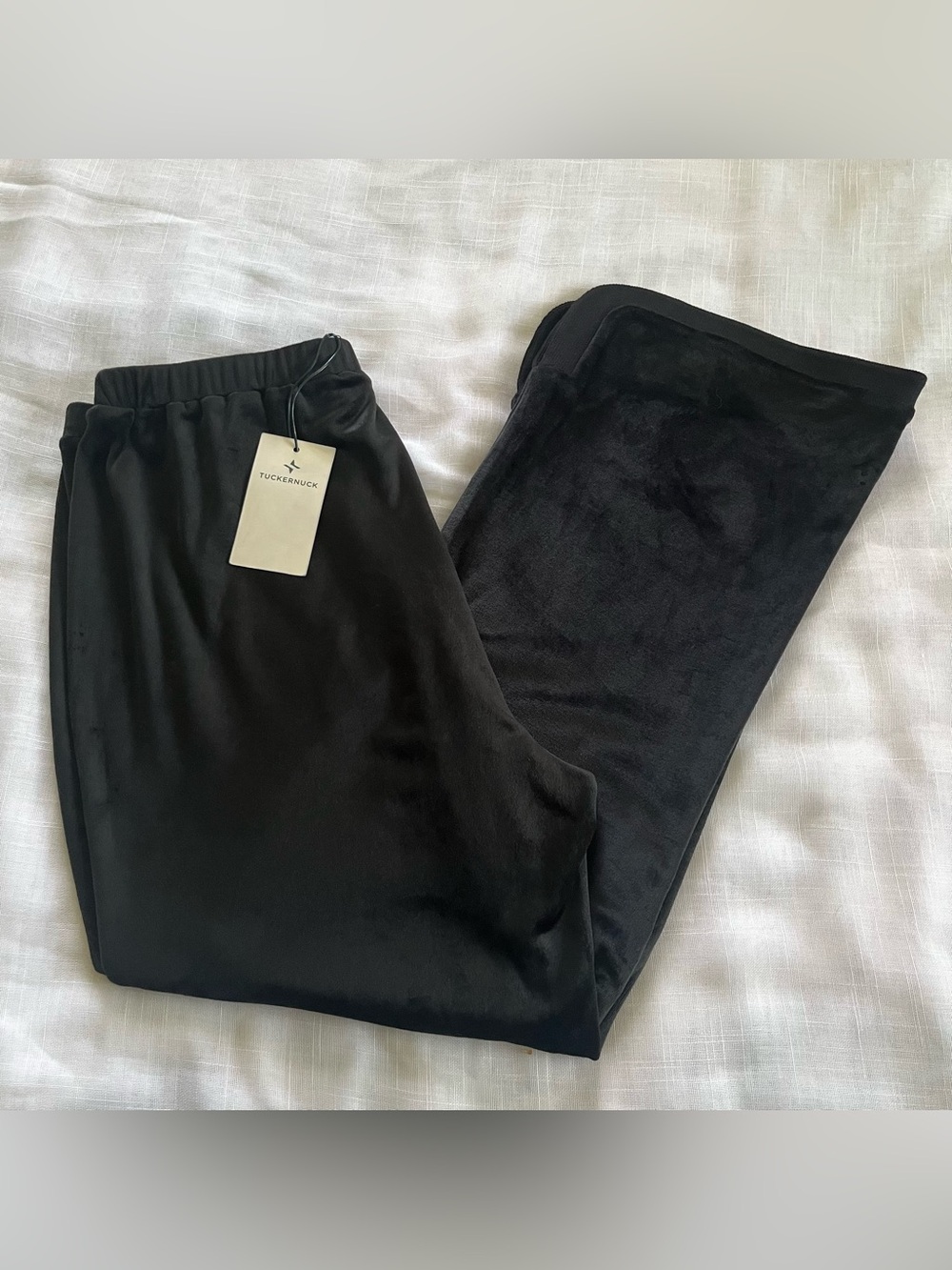 Tuckernuck Black Velvet Lounge Pants